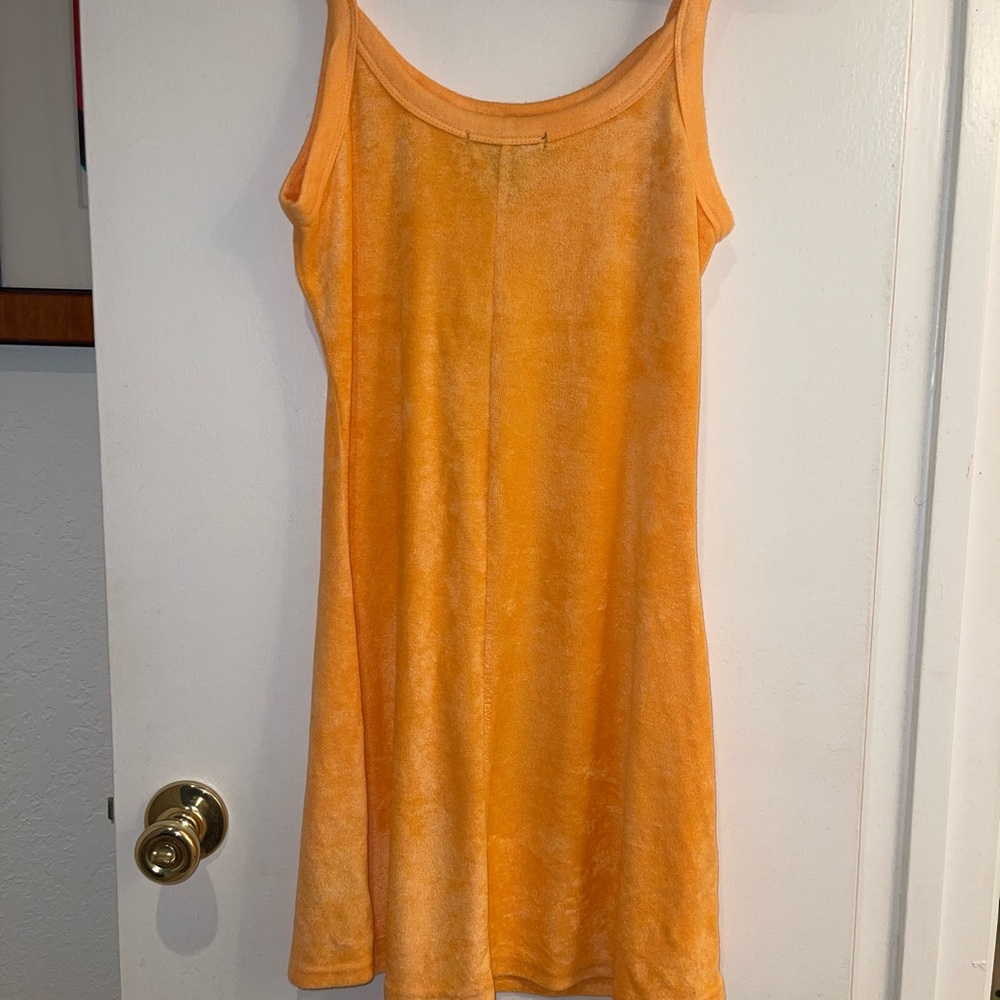 Terry Cloth Cami Mini Dress